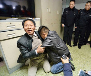 VID: Moment Abducted Man Meets Father after 24 Years