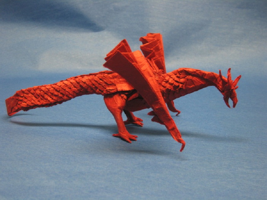 Scaled-Wyvern-origami-by-Chad-Killeen-700x525