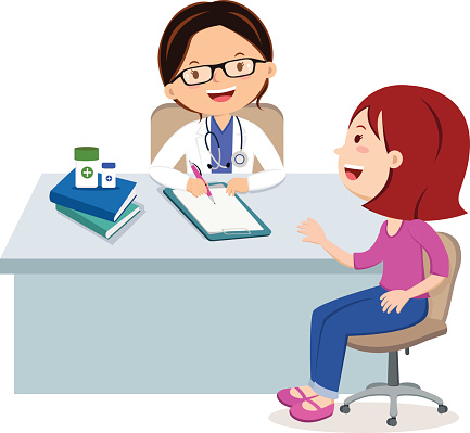 Female doctor consultation